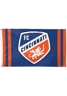 FC Cincinnati 3x5 ft Blue Silk Screen Grommet Flag