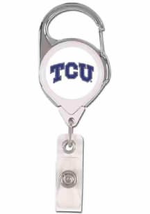 TCU Horned Frogs Silver Badge Holder