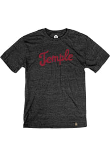 Rally Temple Owls Black Vault Script Short Sleeve Fashion T Shirt