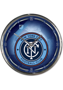 New York City FC Chrome Wall Clock
