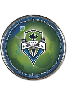 Seattle Sounders FC Chrome Wall Clock
