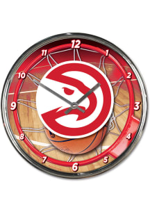 Atlanta Hawks Chrome Wall Clock