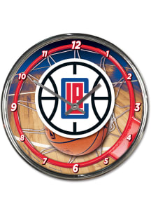 Los Angeles Clippers Chrome Wall Clock