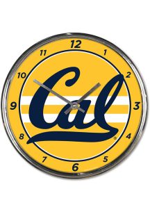 Cal Golden Bears Chrome Wall Clock