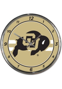 Colorado Buffaloes Chrome Wall Clock