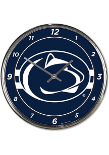 Blue Penn State Nittany Lions Chrome Wall Clock