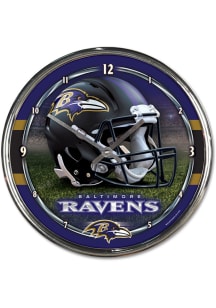 Baltimore Ravens Chrome Wall Clock
