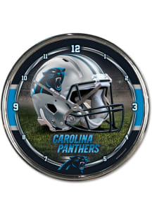 Carolina Panthers Chrome Wall Clock