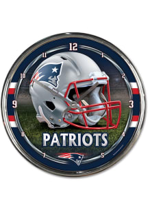 New England Patriots Chrome Wall Clock