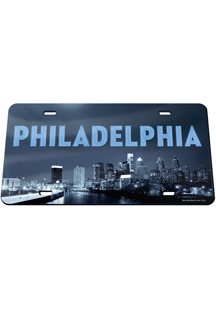 Philadelphia Team Color Acrylic Car Accessory License Plate