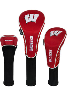 Red Wisconsin Badgers 3 Pack Golf Headcover