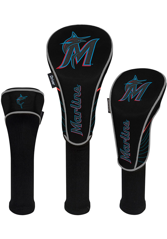 Miami Marlins 3 Pack Golf Headcover