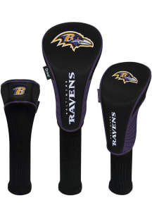 Baltimore Ravens 3 Pack Golf Headcover