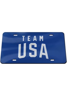 Team USA Team Color Acrylic Car Accessory License Plate