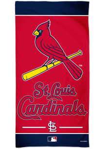 St Louis Cardinals Colored Spectra Beach Towel