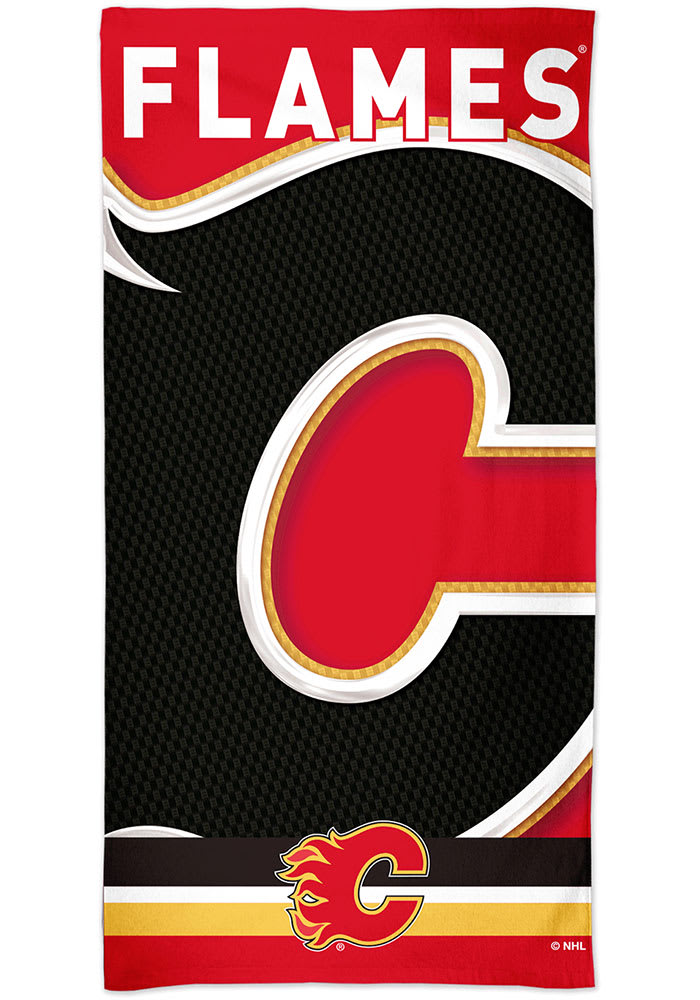 Calgary Flames Spectra Beach Towel