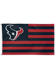 Houston Texans 3x5 American Red Silk Screen Grommet Flag