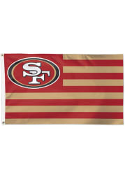 San Francisco 49ers 3x5 American Red Silk Screen Grommet Flag