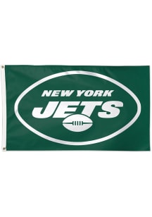 New York Jets 3x5 Logo Green Silk Screen Grommet Flag