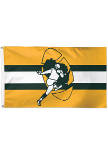 Green Bay Packers 3x5 Retro Green Silk Screen Grommet Flag