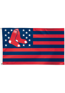 Boston Red Sox 3x5 Star Stripes Red Silk Screen Grommet Flag