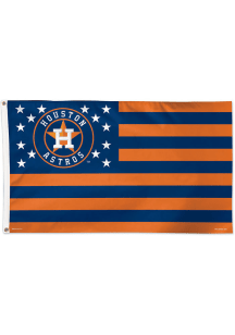 Houston Astros 3x5 Star Stripes Navy Blue Silk Screen Grommet Flag