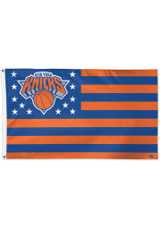 New York Knicks 3x5 Star Stripes Blue Silk Screen Grommet Flag