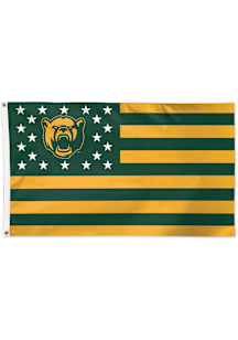 Baylor Bears 3x5 Star Stripes Silk Screen Grommet Flag - Green
