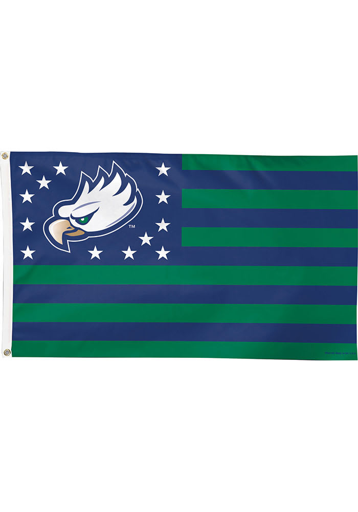 Florida Gulf Coast Eagles 3x5 Star Stripes Green Silk Screen Grommet Flag