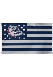 Gonzaga Bulldogs 3x5 Star Stripes Navy Blue Silk Screen Grommet Flag