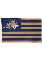 Montana State Bobcats 3x5 Star Stripes Blue Silk Screen Grommet Flag
