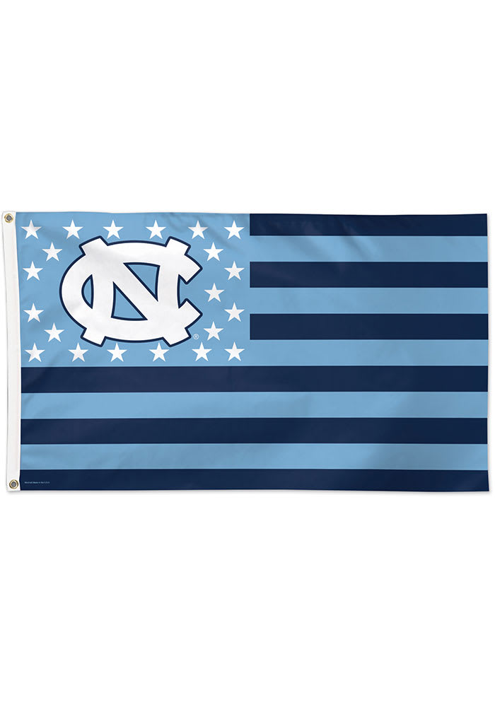 North Carolina Tar Heels 3x5 Star Stripes Blue Silk Screen Grommet Flag