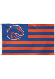 Boise State Broncos 3x5 Stripe Blue Silk Screen Grommet Flag