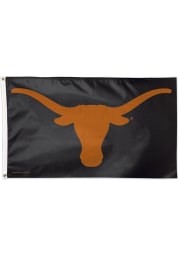 Texas Longhorns 3x5 Black Black Silk Screen Grommet Flag