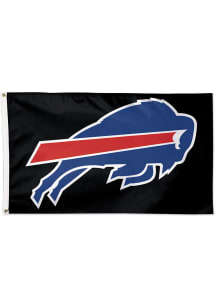 Buffalo Bills 3x5 Black Black Silk Screen Grommet Flag