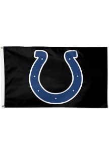Indianapolis Colts 3x5 Black Black Silk Screen Grommet Flag