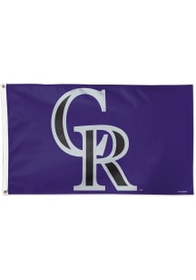 Colorado Rockies 3x5 Purple Purple Silk Screen Grommet Flag