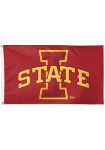 Iowa State Cyclones 3x5 Red Red Silk Screen Grommet Flag