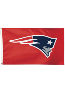 New England Patriots 3x5 Red Red Silk Screen Grommet Flag