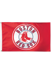 Boston Red Sox 3x5 Red Silk Screen Grommet Flag
