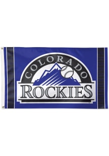 Colorado Rockies 3x5 Purple Silk Screen Grommet Flag