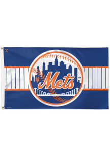 New York Mets 3x5 Blue Silk Screen Grommet Flag