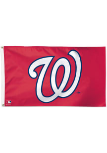 Washington Nationals 3x5 Red Silk Screen Grommet Flag