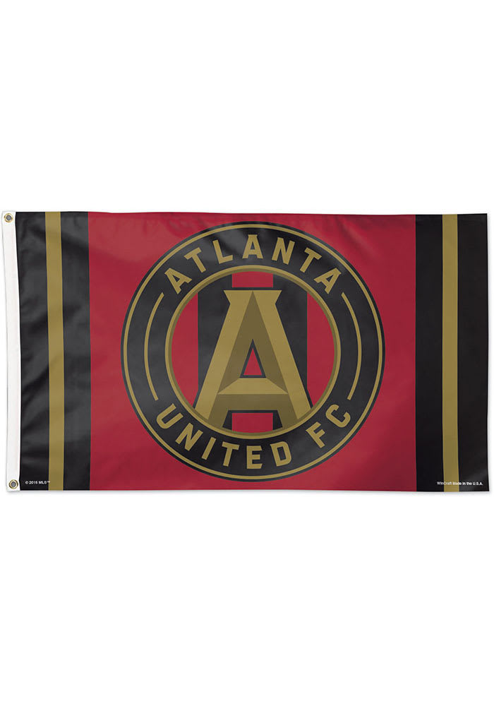 Atlanta United FC 3x5 Red Silk Screen Grommet Flag