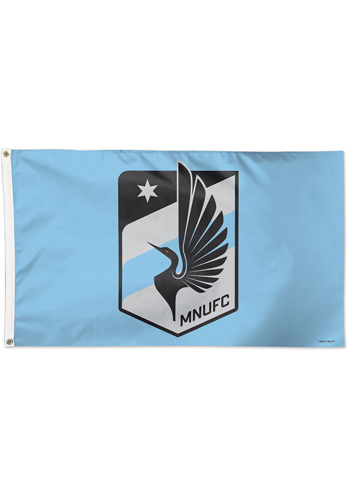 Minnesota United FC 3x5 Grey Silk Screen Grommet Flag