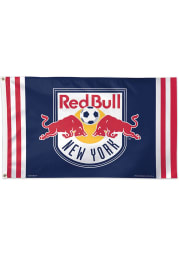 New York Red Bulls 3x5 Red Silk Screen Grommet Flag