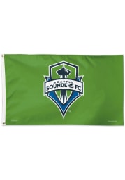 Seattle Sounders FC 3x5 Blue Silk Screen Grommet Flag