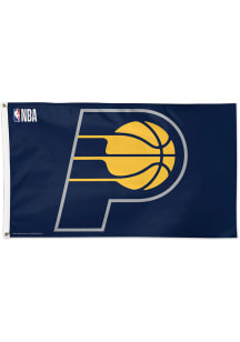 Indiana Pacers 3x5 Navy Blue Silk Screen Grommet Flag