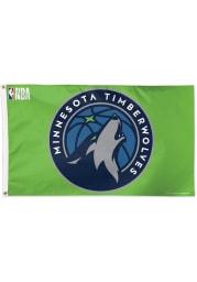 Minnesota Timberwolves 3x5 Navy Blue Silk Screen Grommet Flag