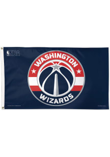 Washington Wizards 3x5 Navy Blue Silk Screen Grommet Flag